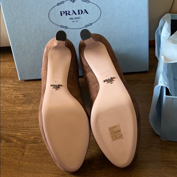 Prada platform suede bootie. - Picture 5 of 16